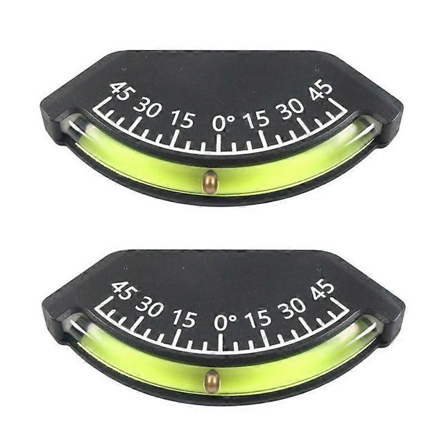 Level Gauge for RV Truck Vehicle, Trailer Level Gauge, Inclinometer with High Definition, Inclinometer Gauge 2PCS