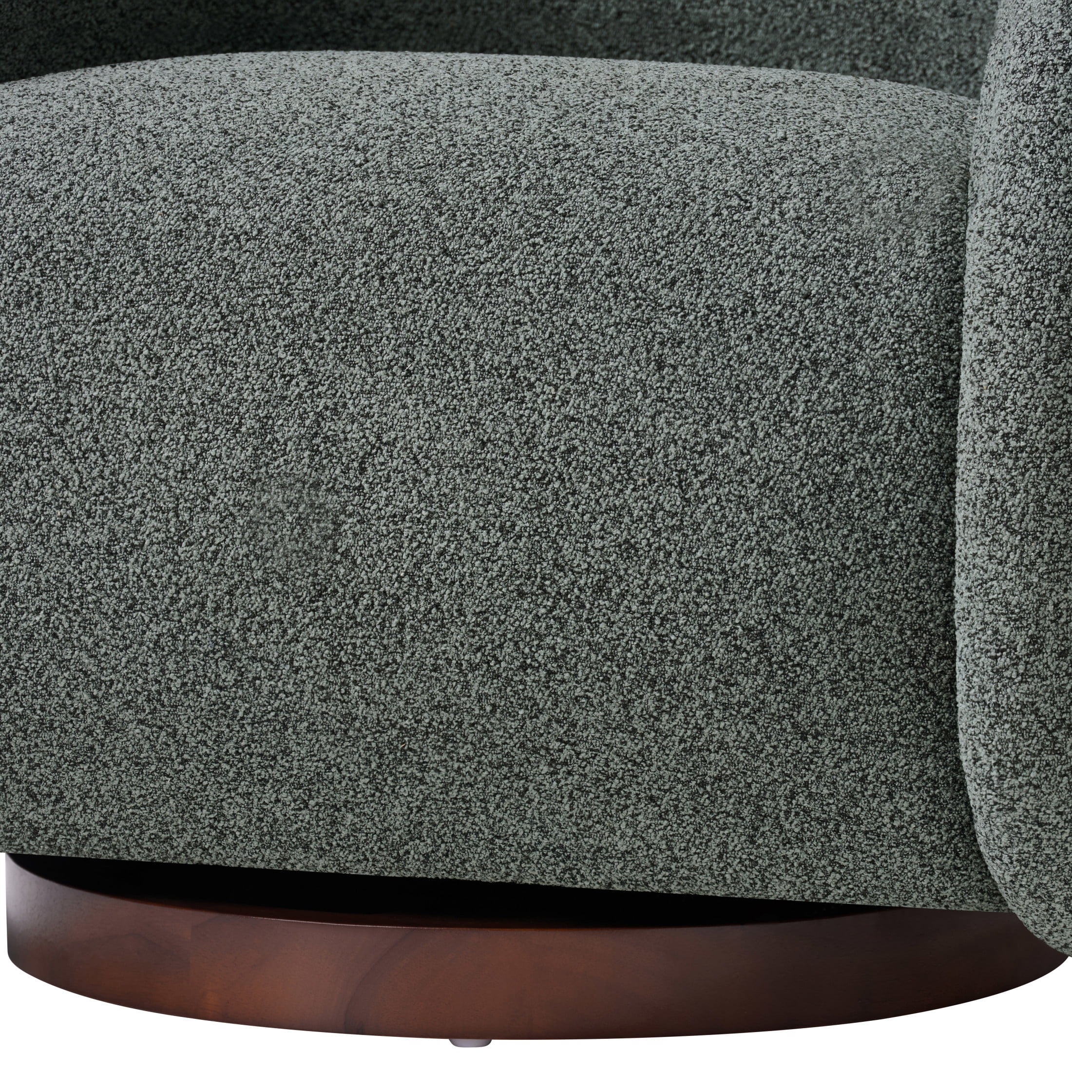 Christopher Knight Home Bouclé Swivel Accent Chair with 360 Rotating Base, Green