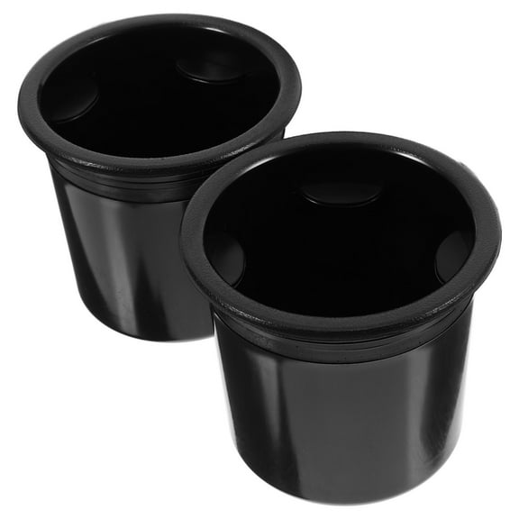 LEORX 2Pcs Durable ABS Material Anti-Spill Cup Holder Insert for Home Use Vehicle Travel 3.5*3.5*3.1in