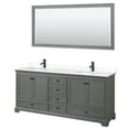 thumbnail image 4 of Wyndham Collection WCS202080DWBC2UNSM70 Deborah 80" Free Standing Double Basin Vanity Set, 4 of 6