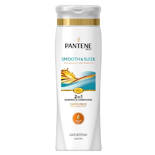 Pantene ProV Medium Thick Hair Solutions 2In1 Shampoo And Conditioner, Frizzy To Smooth 12.