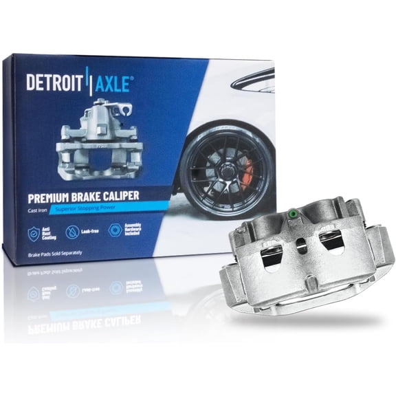 Detroit Axle - Front Left Brake Caliper for 11-19 Chevrolet Silverado 2500 HD 3500 HD GMC Sierra 2500 HD 3500 HD, 16-19 Suburban 3500HD, Left Side Brake Caliper w/Bracket Replacement