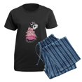 thumbnail image 5 of CafePress - Girly Schnauzer Women's Dark Pajamas - Women's Short Sleeve Print T-Shirt and Pants Dark Cotton Pajama Set, 5 of 7
