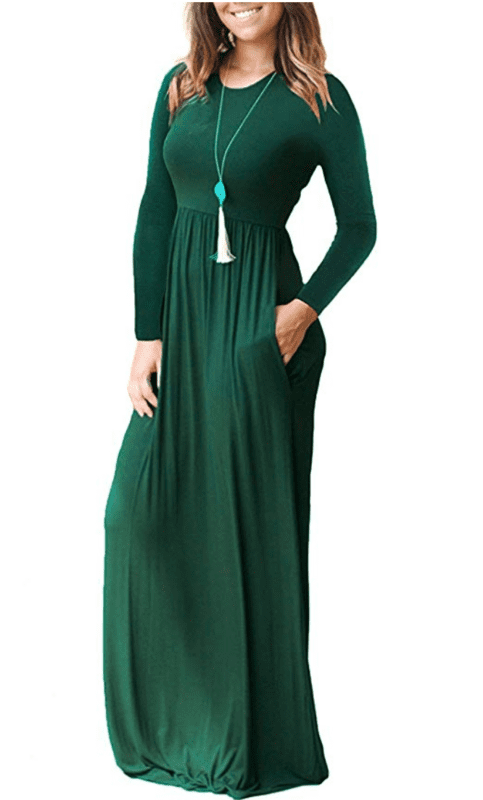 viishow women's short sleeve loose plain maxi dresses casual long dresses with pockets