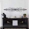 thumbnail image 3 of ESTART 1PC Metal Scroll Wall Decor Traditional Metal Scroll Wall Art for Home Living Room Front Porch Above Door Hallway Entryway, 3 of 6