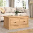 thumbnail image 2 of Swedhaus Modern Coffee Table for Living Room,Multi-functional Wood Center Table with 2 Large Storage Cabinets for Home,Natural Oak, 2 of 8
