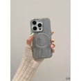 thumbnail image 1 of Magnetic Silicone Case with Kickstand, Gradient Resin Drip Design, Shockproof and Durable Phone Case (Gray base (single shell),iPhone 14 Pro Max), 1 of 1