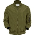 thumbnail image 2 of Ma Croix Mens MA-1 Bomber Flight Jacket Slim Lightweight Windbreaker, 2 of 3