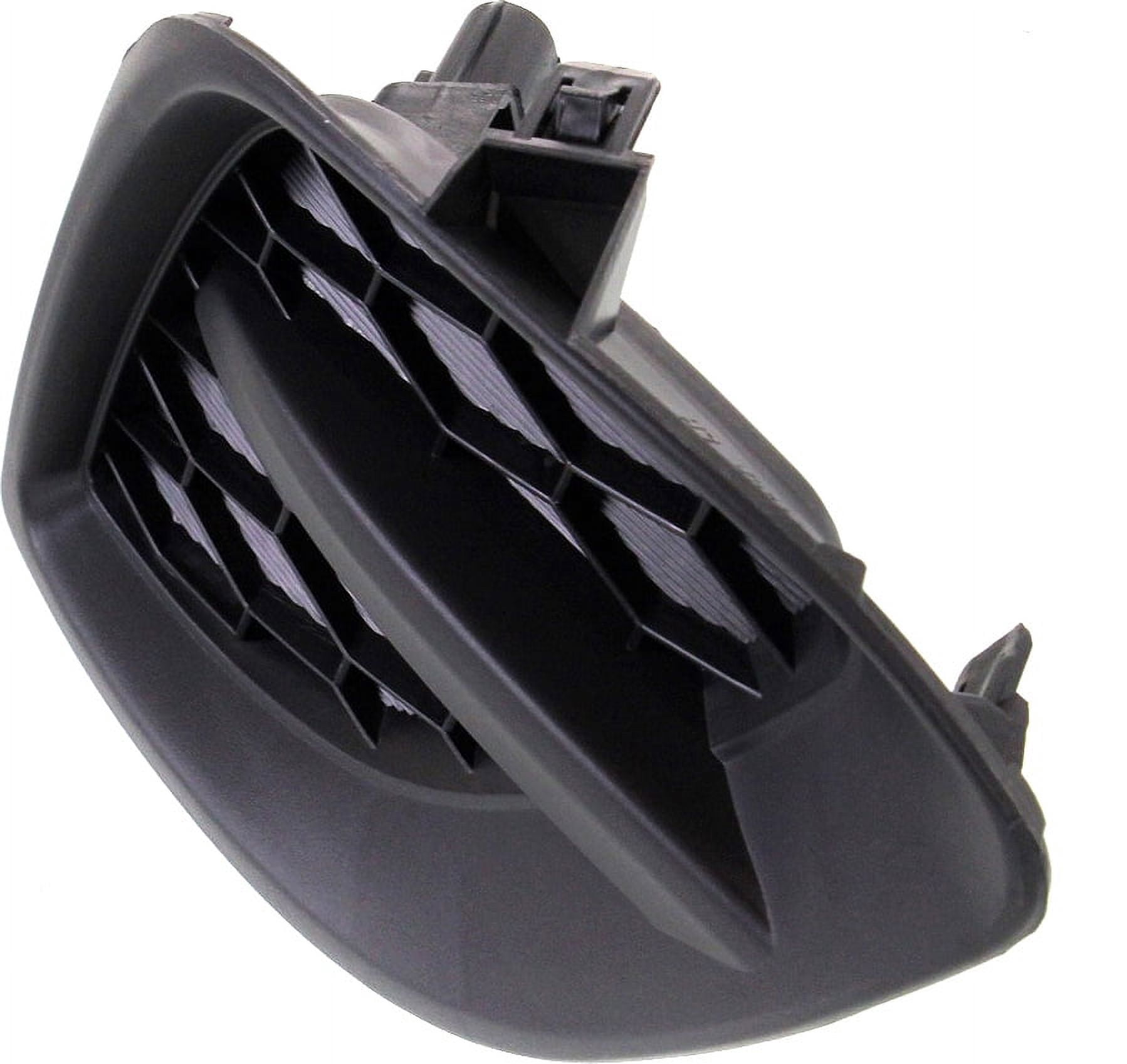 Fog Light Cover Compatible with 2011-2014 Mazda 2 Left Driver Textured Black