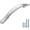 Brushed Satin Nickel, variant on 10 Pack Oil Rubbed Bronze Kitchen Cabinet Handles Cabinet Pulls 3 inch Hole Center Cabinet Hardware Drawer Handles for Cabinet Dresser and Cupboard
