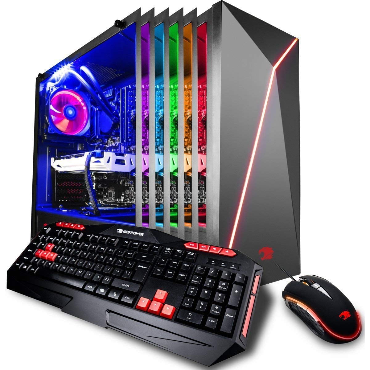 iBUYPOWER Gaming PC Desktop i7-8700K 6-Core 3.7 GHz, GTX 1070 Ti 8GB, Z370  Motherboard, 16GB RAM, 1TB HDD, 240GB SSD, Liquid Cooled, 802.11AC WiFi, 