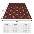 thumbnail image 3 of Fuzoiu Christmas With Character Print Ultra-Soft Micro Fleece Blanket,All Seasons Flannel Throw, Lightweight Blanket for Bed, Sofa, Couch, Movie Night, Camping, and Travel-60"x50", 3 of 7