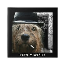 Stupell Industries Pete Dogerty Humorous Musician Hat Cigarette Dog Photograph Gallery Wrapped Canvas Print Wall Art, Design by Noah Bay