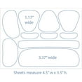thumbnail image 3 of HAHDAXIA Bandes Anti-Rides pour le Visage Variées, 160 Patchs Anti-Rides en 6 Formes, 3 of 7