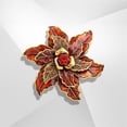thumbnail image 4 of Ladies Fashion Accessories Retro Enamel Flower Brooch Party Brooch Cardigan Jacket Coat Brooch, 4 of 6