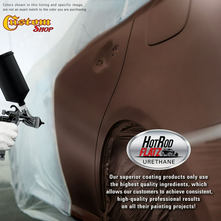 Custom Shop - Gunmetal Grey Metallic - Hot Rod Flatz Flat Matte Satin  Urethane Auto Paint - Complete Quart Paint Kit - Professional Low Sheen
