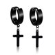 thumbnail image 1 of 10 pares de aros con bisagras colgantes de acero inoxidable para hombres y mujeres, aretes con forma de bola de circonita cúbica, aros con túnel de calibre, aros para la oreja, estilo A, 1 par, estilo, 1 of 5
