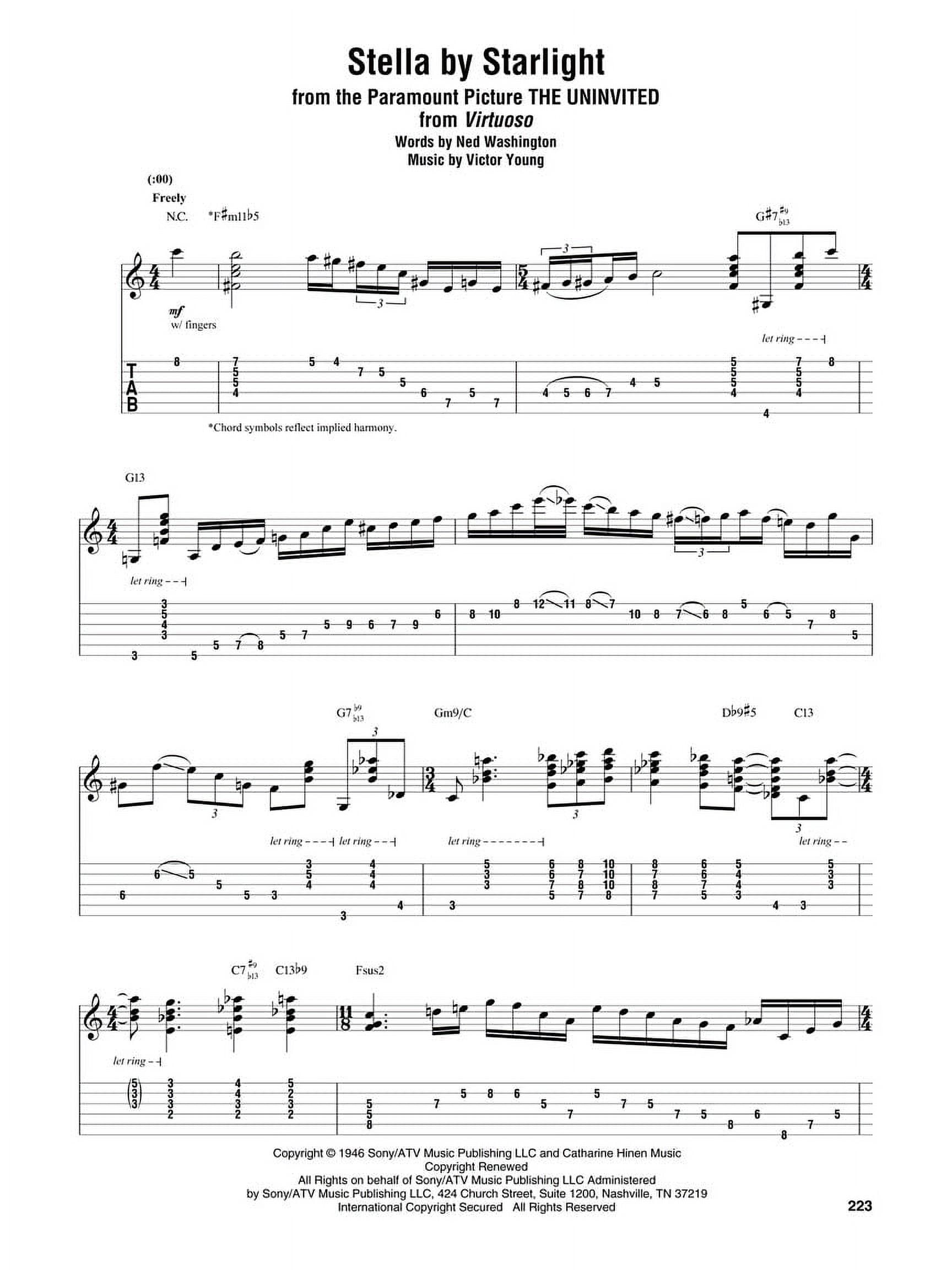 Hal Leonard Joe Pass Omnibook For C Instruments