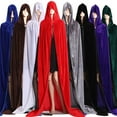 thumbnail image 4 of yingyy Cloth Black Red Velvet Cape Long And Spacious For Halloween Costume Easy To Clean Unique Style red, 4 of 6