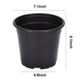 50 Pack 1 OIF8 Gallon Nursery Pots Flexible Plastic Plant