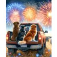 thumbnail image 4 of 5D DIY Camioneta Perro Reloj Fuegos Artificiales 40x50cm, 4 of 7