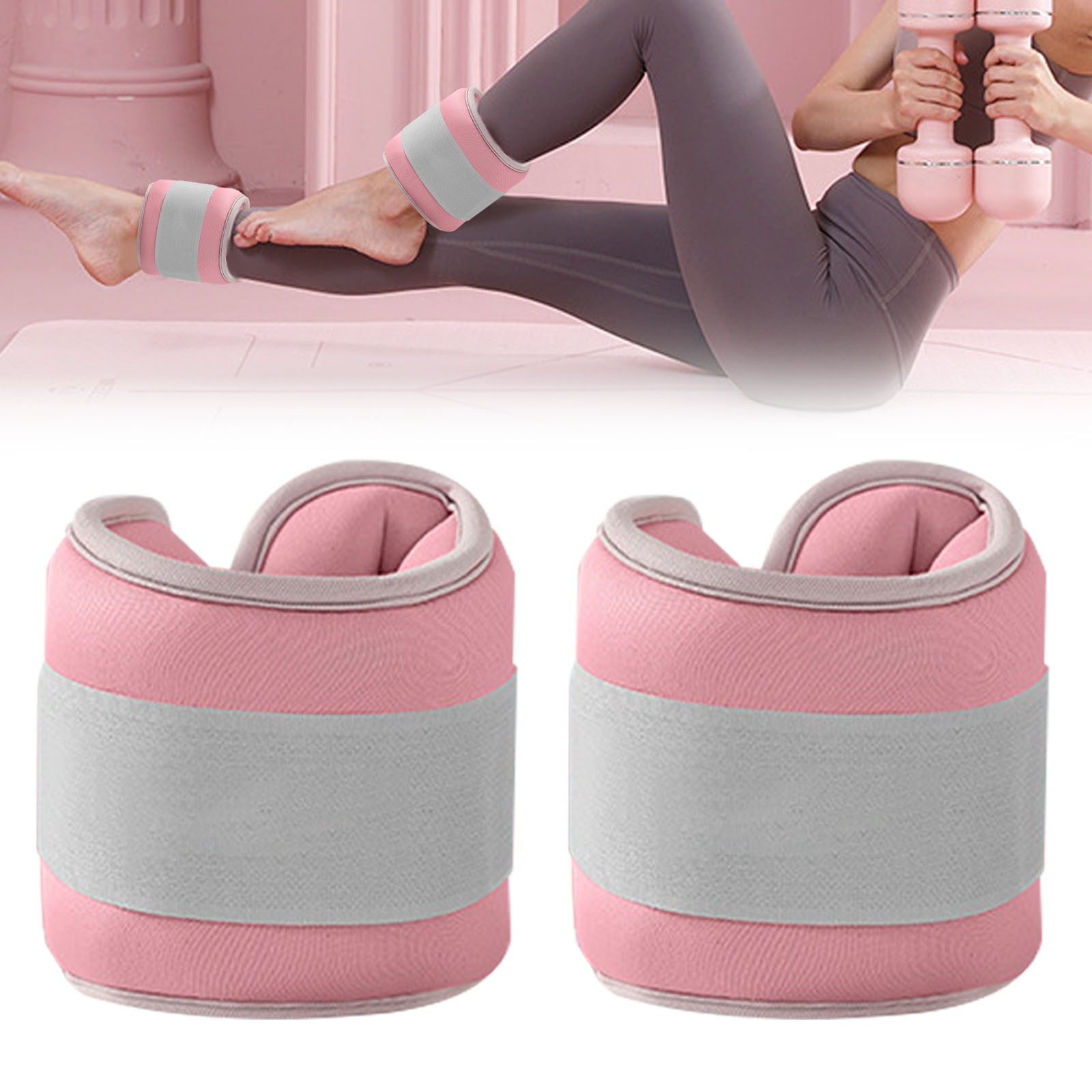 BJBSJSZ Ankle Weights A Pair, Wrist Leg Arm Weights for Women Men kids child with Adjustable Straps, Strength Weighted for Physical Therapy Running Walking Fitness Gym Workout