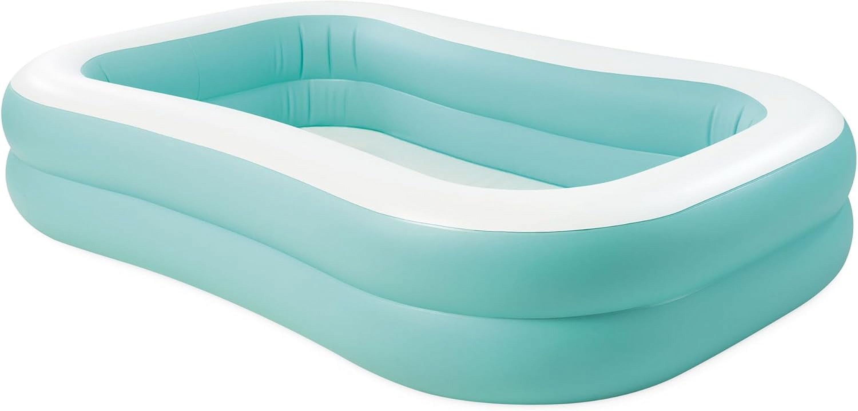 57181EP Swim Center Inflatable Family Pool: 159 Gallon Capacity – 90" x 60" x 19" – Color May Vary
