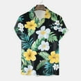thumbnail image 6 of Mens Hawaiian Shirt Short Sleeve Button Down Shirts Tropical Floral Summer Beach Shirts,S-3XL, 6 of 7