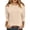 Beige, variant on Summer Tops for Women 3/4 Length Sleeve Casual Crewneck Textured Loose Three Quarter Sleeve Tunic Tops,Size S-2XL