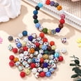 thumbnail image 4 of OUNONA 100 Pcs Perles Rondes en Strass Argile Polymère Multicolore pour Fabrication de Bijoux Collier Bracelet, 4 of 7