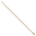 thumbnail image 6 of 14K Yellow Gold 6-7mm White Near Round FWC Cultured Pearl Bead Bracelet Size 7, 6 of 7
