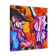 thumbnail image 2 of Cow Skull In Deco - Canvas, 2 of 10