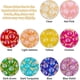 thumbnail image 4 of 100 cuentas de 10 mm, 10 colores, redondas de vidrio para verano, pulseras de la amistad, bisutería para el Día de la Madre, adornos para el árbol de Navidad., 4 of 9