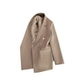 thumbnail image 2 of Fashnice Veste d'Extérieur pour Femmes, Blazer à Double Boutonnage, Cardigan Décontracté pour Bureau, Kaki m, 2 of 5
