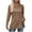 Khaki, variant on qucoqpe Womens Tops Casual Solid Crewneck Long Sleeve Tunic Pullover Side Split Sweatshirts
