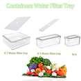thumbnail image 6 of Pure Future 10 Pcs Fridge Organizers and Storage, Clear, Stackable with Lids for Fruit & Vegetables, 6 of 10