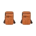 thumbnail image 1 of Transemion Stylish And Waist Packs Premium Leather Bag For Men Soft To Touch yellowish-brown 2Set, 1 of 6