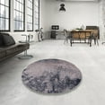 thumbnail image 4 of Ahgly Company Machine Washable Indoor Rectangle Industrial Modern Silver Pink Area Rugs, 8' x 12', 4 of 7