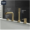 thumbnail image 4 of Grohe 19 578 A Essence Deck Mounted Roman Tub Filler - Nickel, 4 of 7