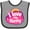 Heather and Black, variant on Inktastic I Love My Nanny Grandchild Girls Baby Bib