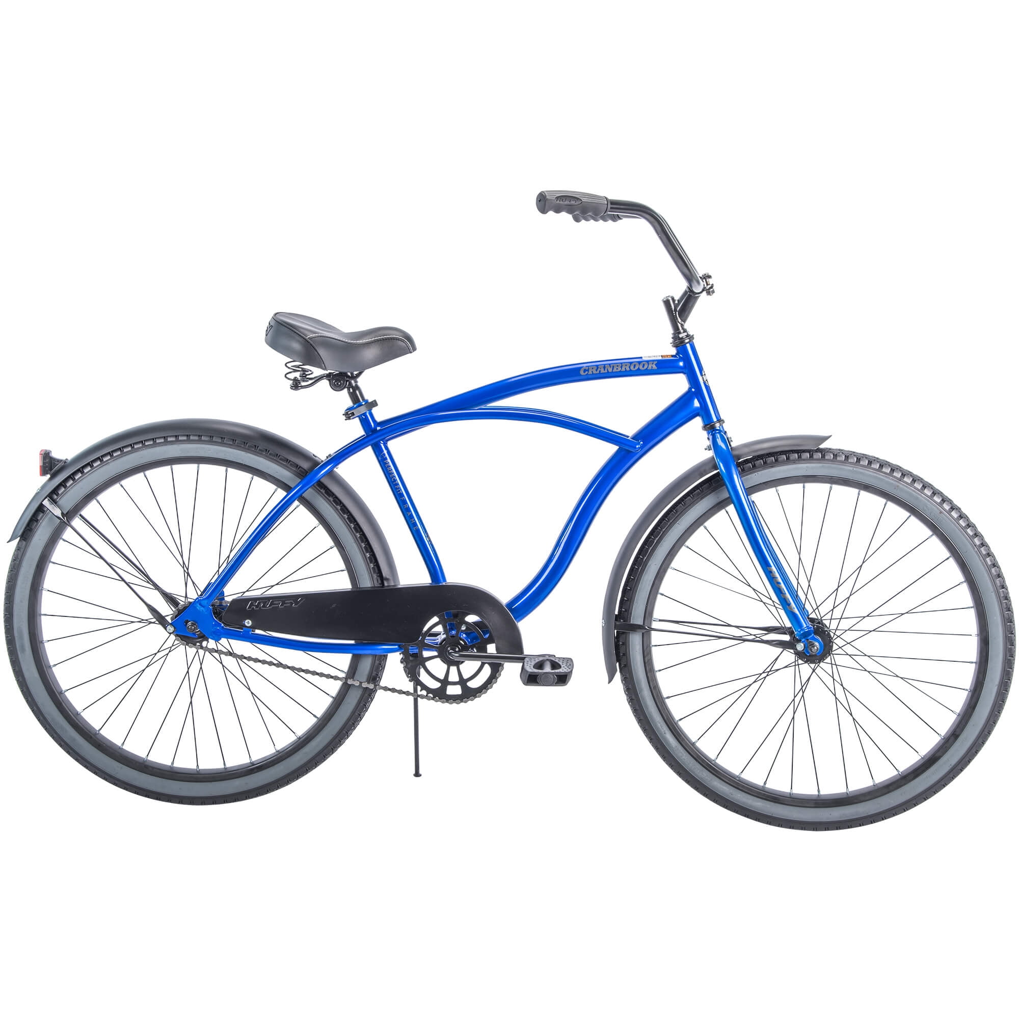 Blue Huffy 26" Cranbrook Men's Cruiser Bike with Perfect Fit Frame 