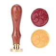 thumbnail image 1 of Cuadros Decorativos Sello de cera con mango de madera, patrón de planta, sello de cera para sellar, herramienta artesanal DIY (C131) DQrwqpou Nuevos Originales, 1 of 9