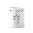 thumbnail image 1 of Patrón de geometría alienígena símbolo totem Taza de cepillo de dientes, 1 of 3