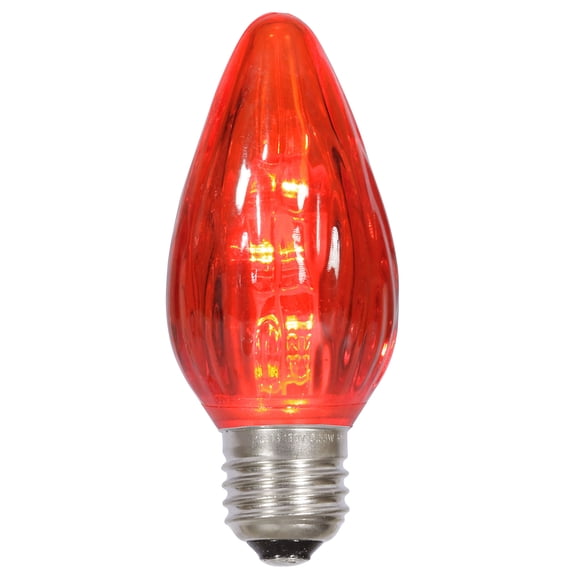 Vickerman F15 Red Plastic LED Flame Replacement Bulb, package of 25