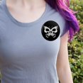 thumbnail image 2 of Butterfly Skull Insect Pinback Button Pin, 2 of 4