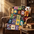 thumbnail image 6 of Four Seasons Tree Throw Blankets,Patchwork Tree Art Blanket,Soft Lightweight Blanket for Couch,Sofa,Bedroom,39.3x27.6 Inch,Multicolor, 6 of 7