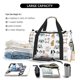 thumbnail image 5 of Fotbe Puppy Bolsa de Viaje con Estampado, Bolsa de Fin de Semana para Mujer con Compartimento para Zapatos, Bolsa de Gimnasio con Bolsillo Húmedo, 5 of 7