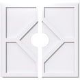 thumbnail image 1 of Ekena Millwork CMP32EY2-06000 32 Po OD x 6 Po ID Carré Embry Architecture Grade PVC Contemporain Médaillon de Plafond - 2 Pièces, 1 of 4