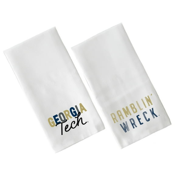 Little Birdie  Georgia Tech Yellow Jackets Two-Pack Tea Towel Set