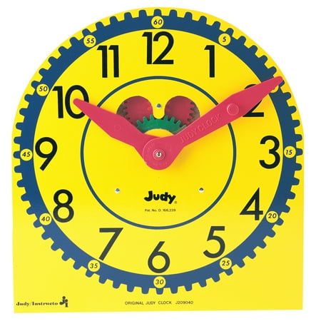 Carson Dellosa 13.5 x 13 Large Wooden Judy® Clock (1 clock) Grade K-3